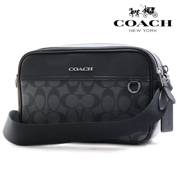 COACH コーチ ショルダーバッグ メンズ チャコール ブラック C4149 QBMI5 : MKcollection - 通販 ...