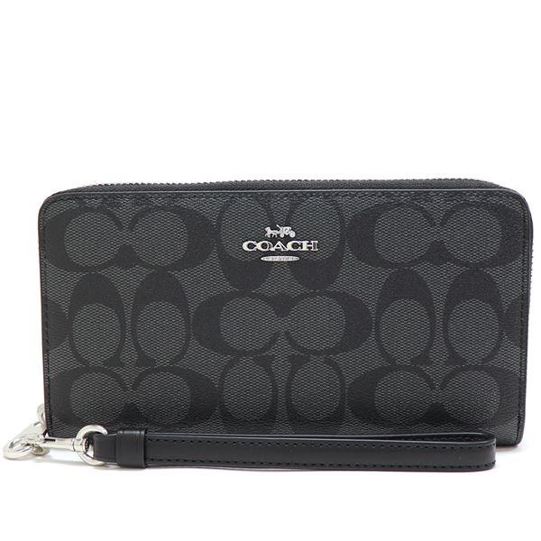 COACH（コーチ） 長財布 レディース ラウンドファスナー シグネチャー