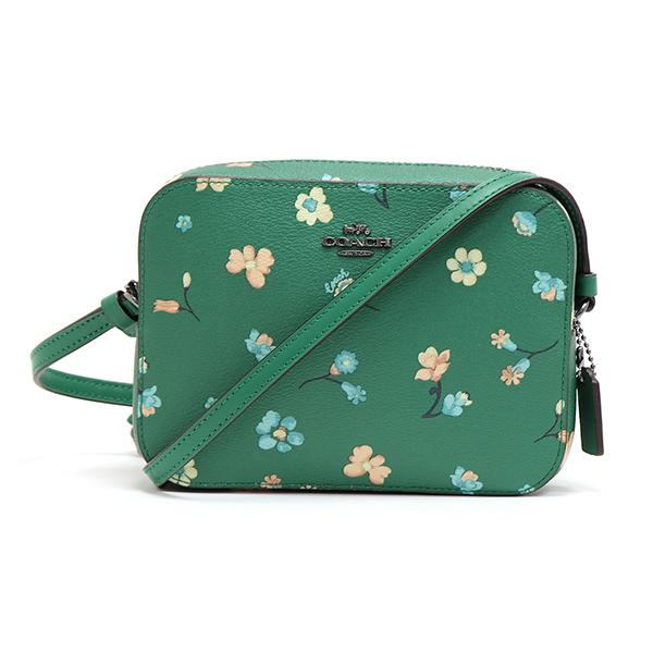 COACH グリーンショルダーバッグ