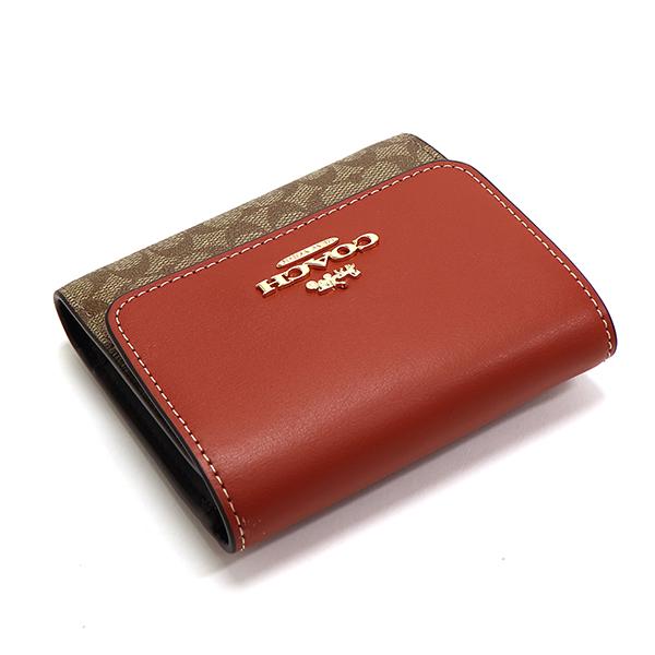 COACH（コーチ） 三つ折り財布 レディース COACH Wallet カーキ