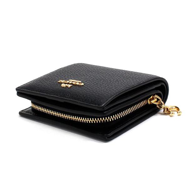 COACH コーチ 二つ折り財布 レディース ブラック C2862