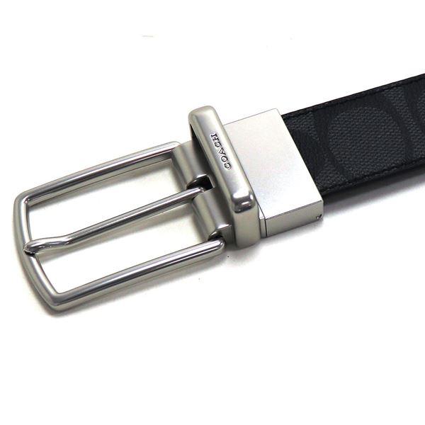 COACH コーチ ベルト メンズ Belt リバーシブル仕様 ブラック