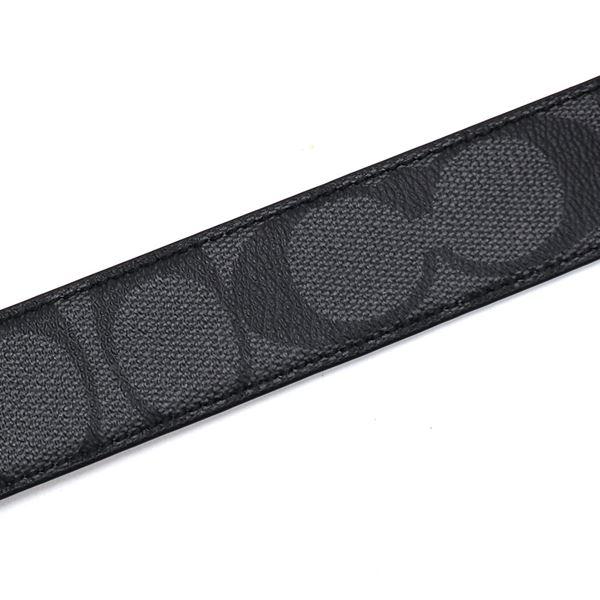 COACH（コーチ） ベルト メンズ COACH Belt リバーシブル仕様 ブラック