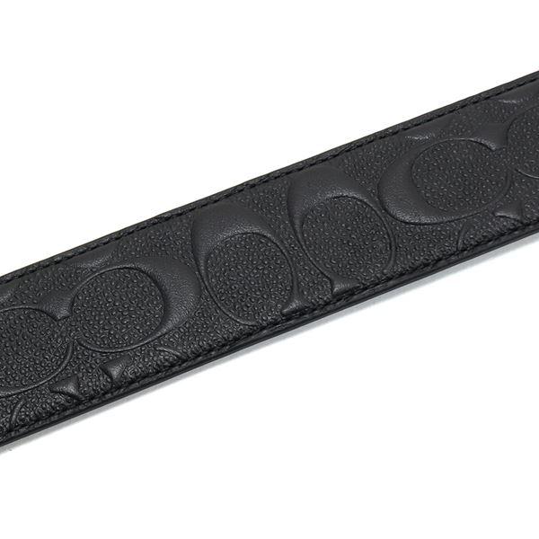COACH（コーチ） ベルト メンズ COACH Belt リバーシブル仕様 ブラック