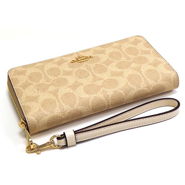 COACH コーチ スリムウォレット バナナ チョーク 黄色 長財布 COACH（コーチ） 国内発送 財布 レディース 長財布 レザー スリム