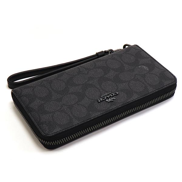 新品未使用 タグ付 COACH コーチ 長財布 CW778 チャコール×ブラック COACH（コーチ） 長財布 レディース COACH Wallet ラウンドファスナー