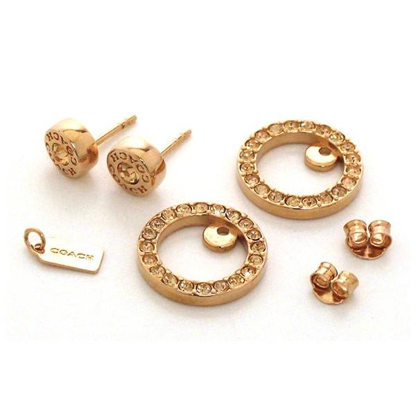 コーチ ピアス レディース COACH アクセサリー ピンクゴールド F68009