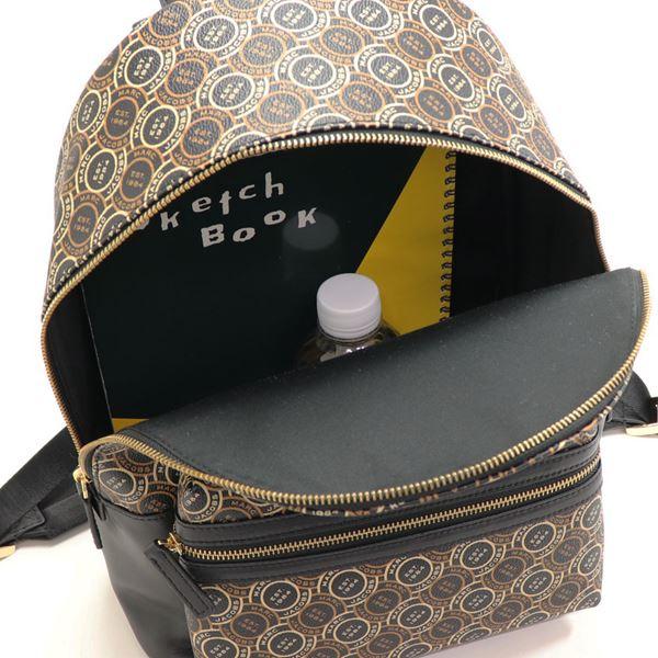 MARC JACOBS マークジェイコブス サークルロゴ バックパック リュック 鞄 ユニセックス H302M12FA22 ブラックマルチ 皮革 MARC JACOBS（マーク・ジェイコブス） リュック レディース バック
