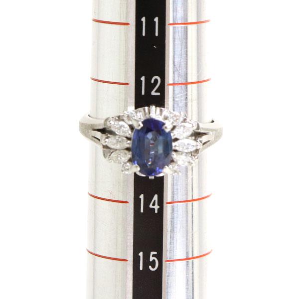 プラチナ900 指輪 サファイア 中古品 リング ジュエリー ユーズド