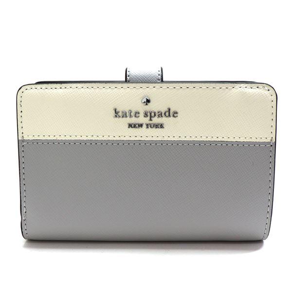 ケイトスペード 二つ折り財布 レディース Kate Spade Wallet ミディアム コンパクト バイフォールド ウォレット プラチナグレーマルチ KC511 020 | kate spade NEW YORK | 01