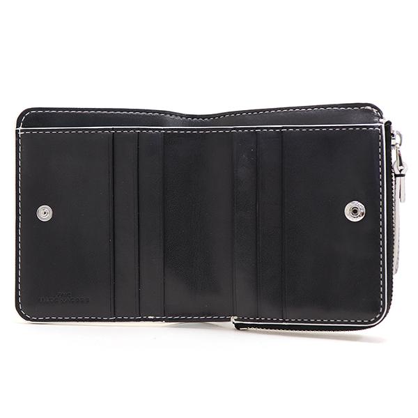 マークジェイコブス MARC JACOBS 二つ折り財布 M0017061 コンパクト シルバー金具 【中古】Sランク 楽天市場】マークジェイコブス MARC JACOBS 二つ折り財布 M0017061