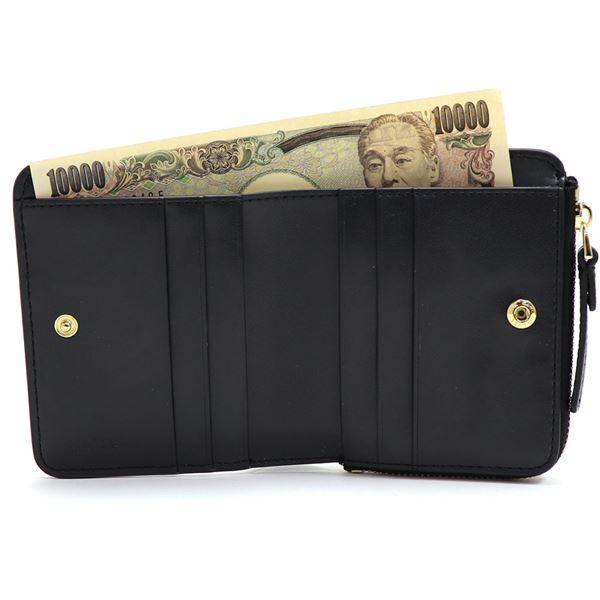 マークジェイコブス　ブラックレザー二つ折り財布 MARC JACOBS（マーク・ジェイコブス） 二つ折り財布 レディース ニュー