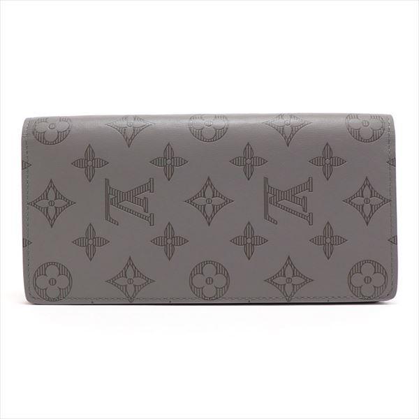 ルイヴィトン 二つ折り長財布 メンズ LOUIS VUITTON Wallet ポルトフォイユ・ブラザ グレー M81335 ギフトラッピング無料