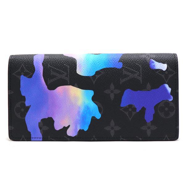 ルイヴィトン　カモフラージュ　ブラザ ネイビー　ブルー　長財布 二つ折り財布 LOUIS VUITTON（ルイ・ヴィトン） 二つ折り長財布 メンズ
