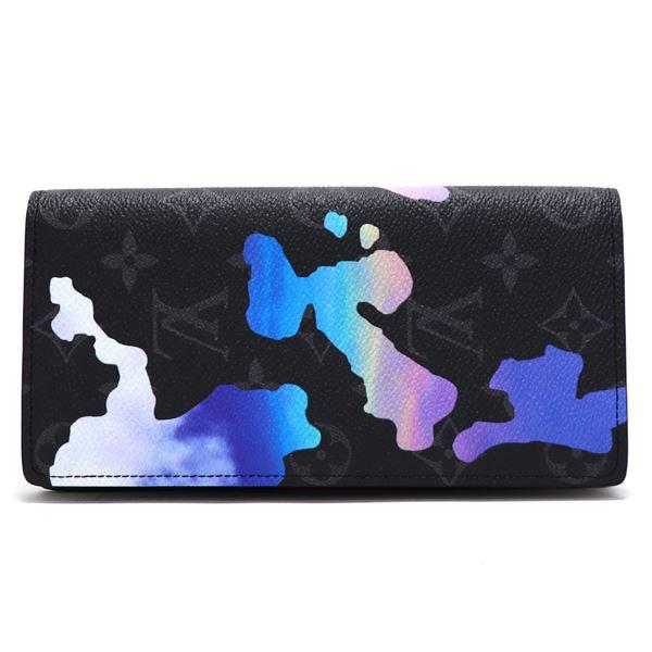 ルイヴィトン　カモフラージュ　ブラザ ネイビー　ブルー　長財布 二つ折り財布 LOUIS VUITTON（ルイ・ヴィトン） 二つ折り長財布 メンズ