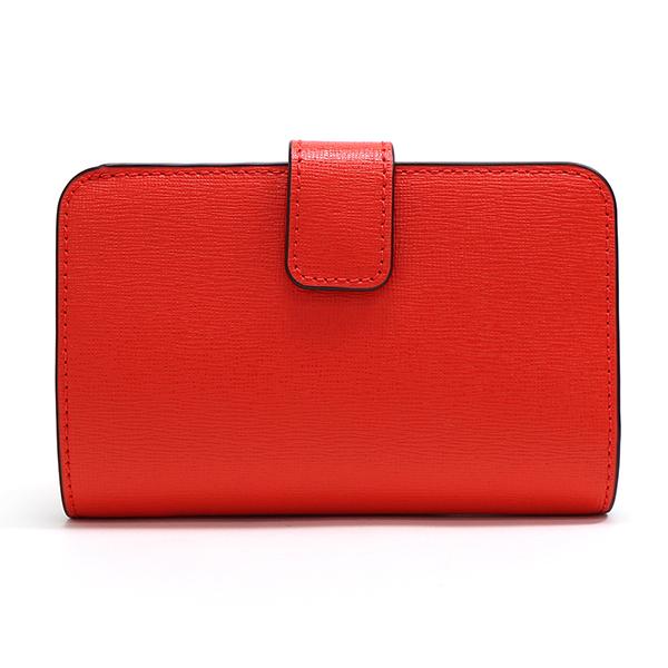 FURLA（フルラ） 二つ折り財布 サフィアーノレザー バビロン レッド系 