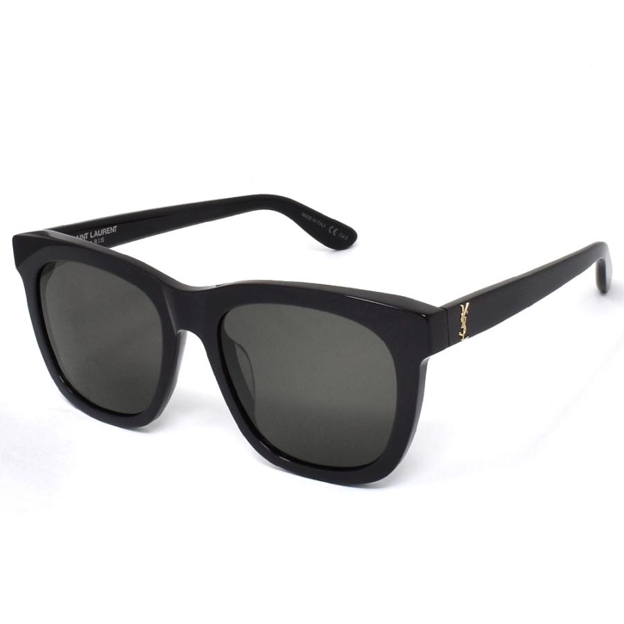 サンローラン サングラス メンズ レディース SAINT LAURENT Sunglasses アジアンフィット ブラック SLM24K-005