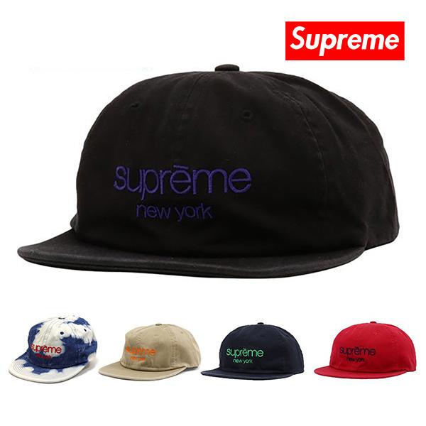 シュプリーム キャップ Supreme 帽子 SUPREME NEW YORK CAP ブラック レッド ネイビー SS16H56