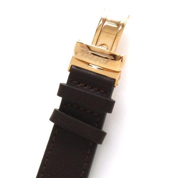 ティソ 腕時計 メンズ レディース TISSOT ヘリテージ バナナ センテナリー ブラック 時計 レザー T117.509.36.052.00 ギフトラッピング無料の画像