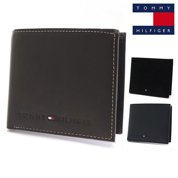 トミーヒルフィガー 二つ折り財布 メンズ TOMMY HILFIGER Wallet 小銭入れ付き ブラック ブラウン ネイビー 31TL25X005  ギフトラッピング無料 | TOMMY HILFIGER