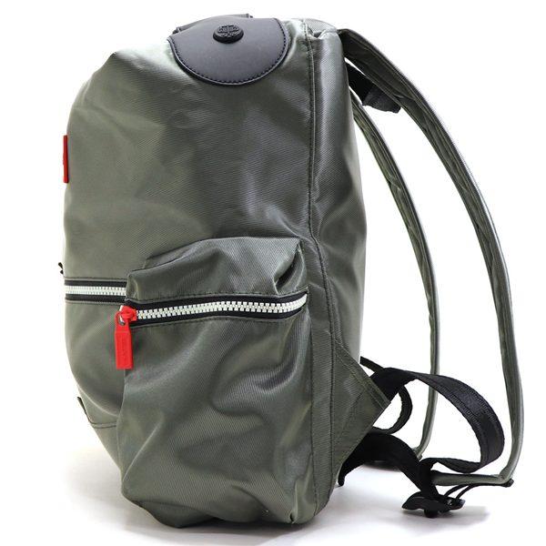 ハンターHUNTER レザーリュックダークオリーブ