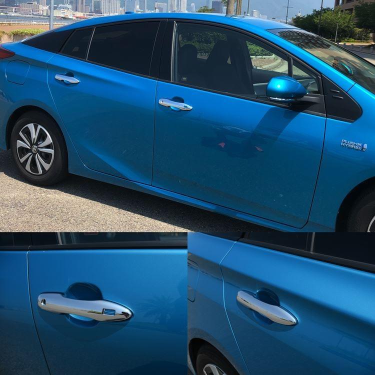 プリウス 50系 PHV パーツ ドアノブカバー フロント リア ハンドル