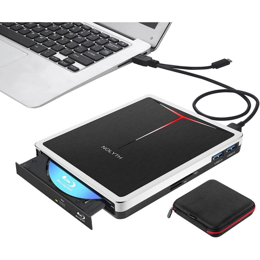 外付けブルーレイドライブ Usb3 0 Type C Blu Ray Dvd Cd ドライブ 薄型ポータブルプレーヤー 読み込み 書き込 Mkgショップ 通販 Yahoo ショッピング