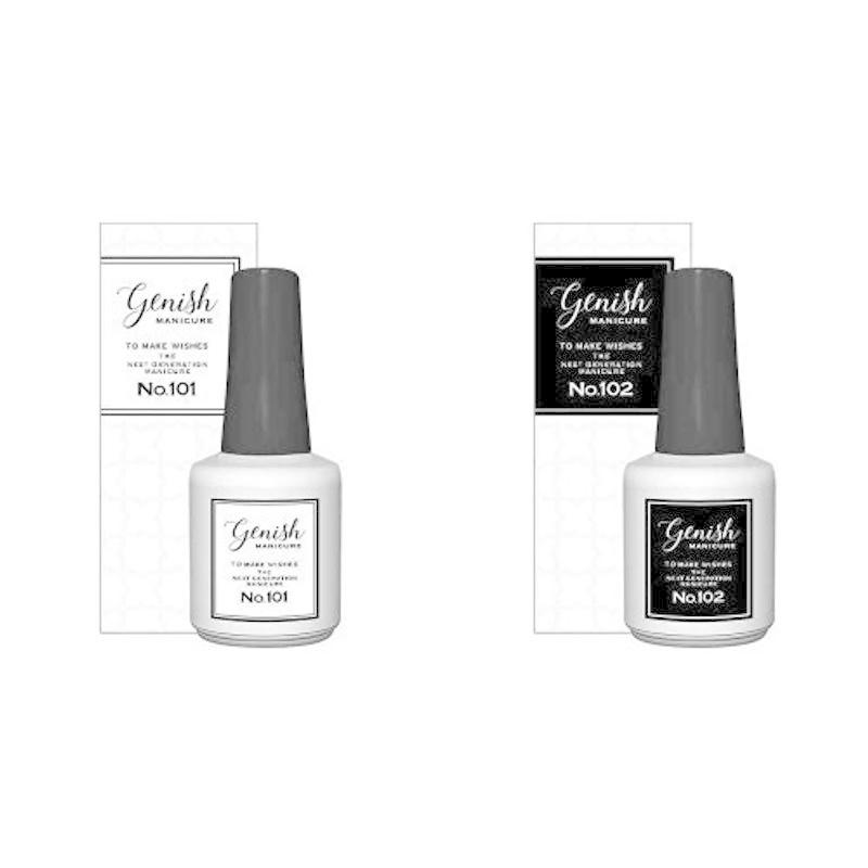 翌日発送可能 ネイル セット買いジーニッシュマニキュア 101 ネイルグロス 8ml 102 ネイルコンシーラー 8ml