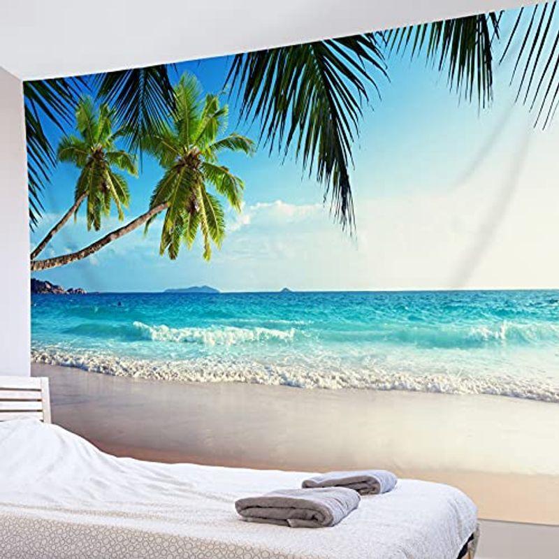 Lb ビーチ風景 タペストリー 海と砂浜 椰子の木 おしゃれ インテリア 多機能壁掛け ファブリック装飾用品 モダンなアート 模様替え 部屋 Mkgショップ 通販 Yahoo ショッピング