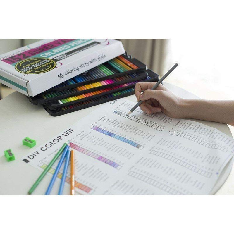 日本製 Feela 色鉛筆 油性 152色セット カラーペン メタリック色 大人の塗り絵 鉛筆削り付き スケッチ イラスト マンガ 美術 152色 Shipsctc Org