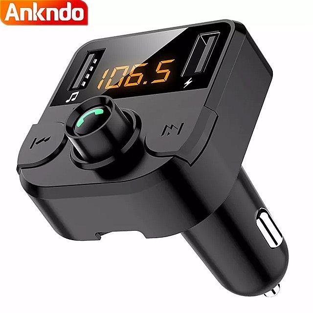 Ankndo Bluetooth 5 0 車 最大99 オフ の 充電 器 Fm ハンズフリー オーディオ トランスミッタ Mp3 レシーバー ワイヤレス