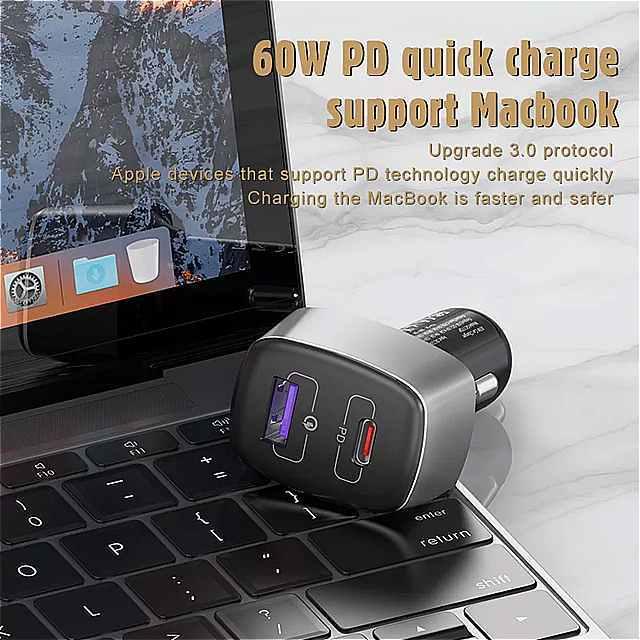 ワット急速充電 3 0 Pd 車 の 充電器 携帯 電話 ノートパソコンのqc3 0 急速充電usb自動 車 電話 の 充電器 Mk市場 通販 Yahoo ショッピング