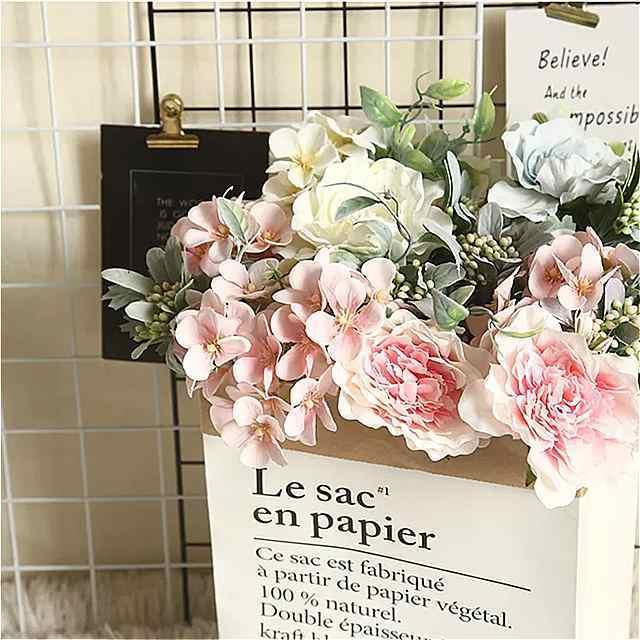 人工 シルク アジサイ の 花束 , 物 の 花 , 家庭用 , クリスマス の 装飾 , 結婚式 用,手頃な価格|mkichiba|04
