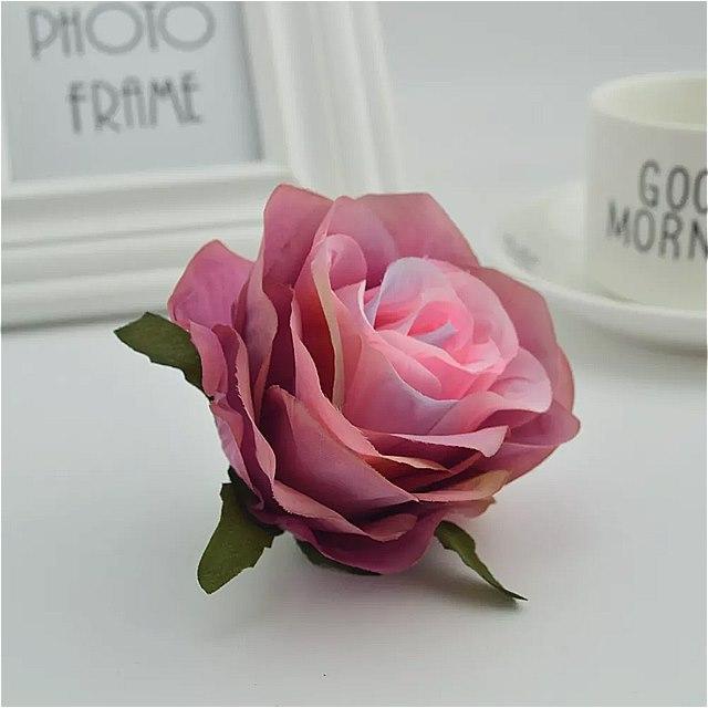 100 個 絹 の プラスチック のための バラ の 花 壁 花瓶 家の 結婚式 の 装飾 アクセサリー 人工 スクラップブッキング 用 パソコン掃除 Oaクリーナー 色 Two Colors03 22 04 05の間に発送予定