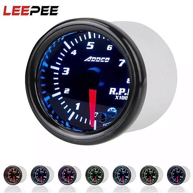 Leepee Dc12v 車の タコメーター 7色 Led デジタル 表示ポインター タコゲージ メーター センサー と ホルダー 全商品オープニング価格