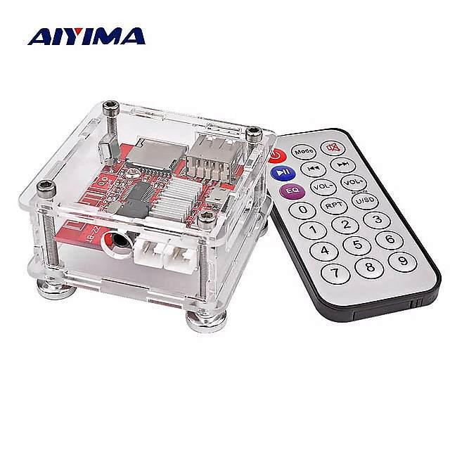 AIYIMA USB5V 多機能ロスレスデコーダ ステレオ Bluetooth デジタルパワー アンプ TF 最も U 3 ワット 逆輸入 +