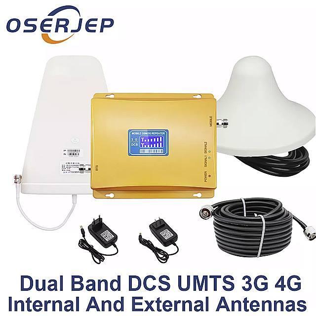 【楽ギフ_包装】 1800mhz 1800 G 4 2100 G 3 UMTS  ディスプレイ  Lcd のデュアルバンドリピータ 電  LTE 4G GSM 無線LANルーター