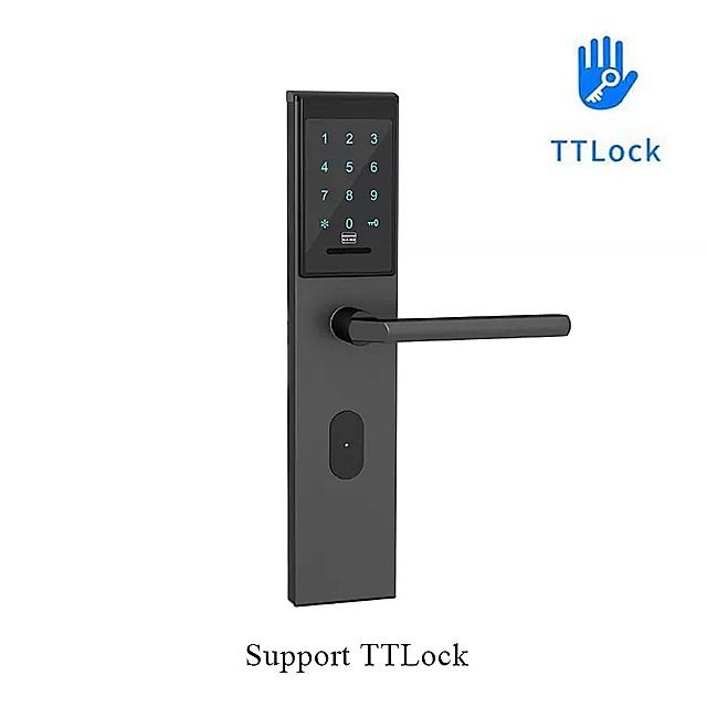 Ttlock app リモコン ロック 電気 デジタル コード パスワード ドア ロック スマート アパートpy木製金属製の ドア