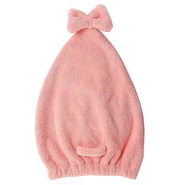 Zhangjiかわいいヘアシャンプー タオル ドライ キャップ マイクロファイバーヘア タオル ターバン乾燥吸水 タオル 浴室 ちょう結び 1 Mk市場 通販 Yahoo ショッピング