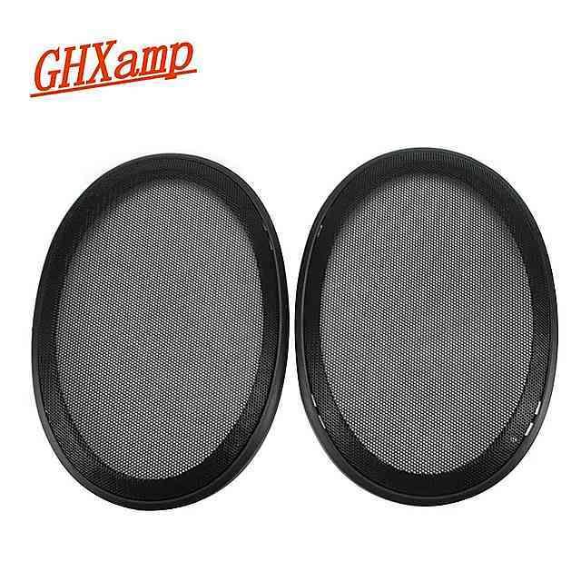 Ghxamp 2個6 9インチ車の スピーカー メッシュエンクロージャnetカバー保護グリルメッシュプラスチックフレーム 金属カバー 驚きの値段
