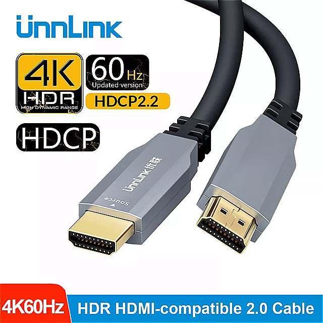 素晴らしい外見 Unnlink光ファイバhdmi互換2.0 xb ラップトップPS4 テレビ led hdrスプリッタ 60hz 60 18k 4 ケーブル HDMI変換アダプター