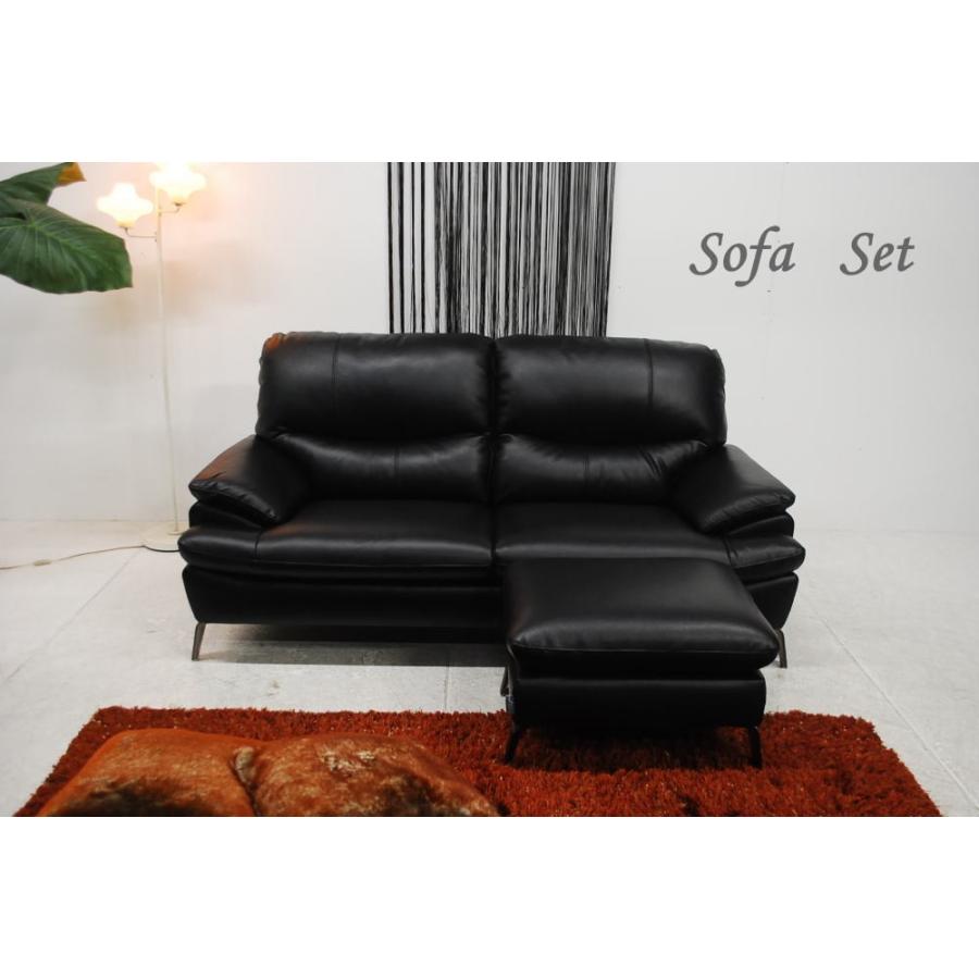 送料無料 未使用 アウトレット 開梱設置 展示品 厚本革 高級家具ブランド ｋｕｋａ ソファー オットマンセット ブラック 2ｐワイド スツール 05outletsankura2pottoman ミキインテリアyahoo 店 通販 Yahoo ショッピング