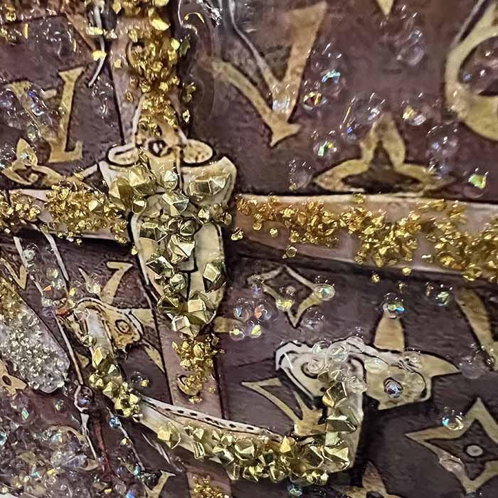 送料無料 クリスタルアートパネル オマージュアートパネル フクロウ 梟