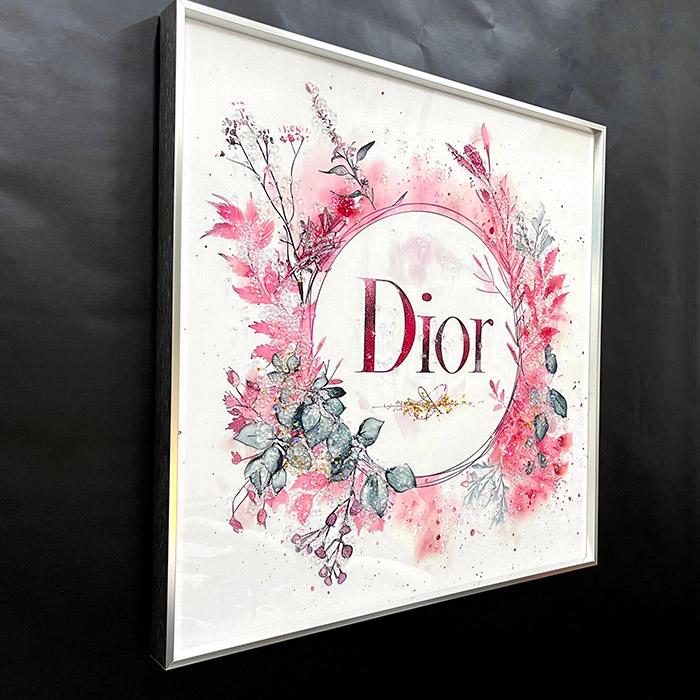 送料無料 クリスタルアートパネル オマージュアートパネル リーフ