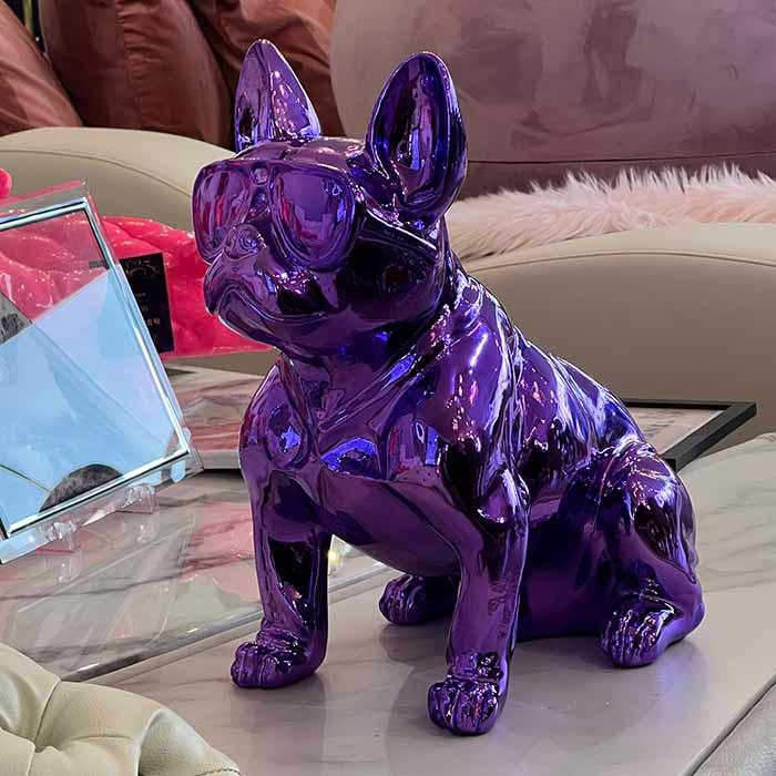ブルドッグ置物 フレンチブルドッグ サングラス フレンチブルドッグ