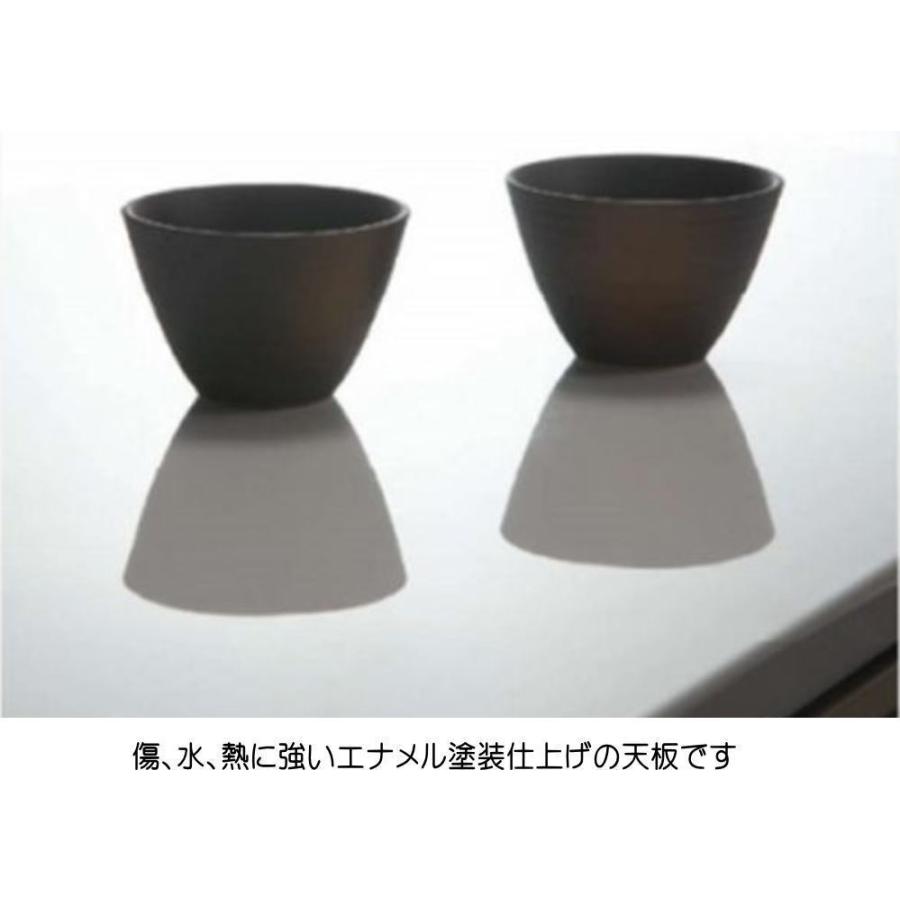 送料無料 　キッチンカウンター　カウンター　幅120　キッチン収納　レンジ台　食器棚　メビウス120　MEVIUS　ホワイト_4