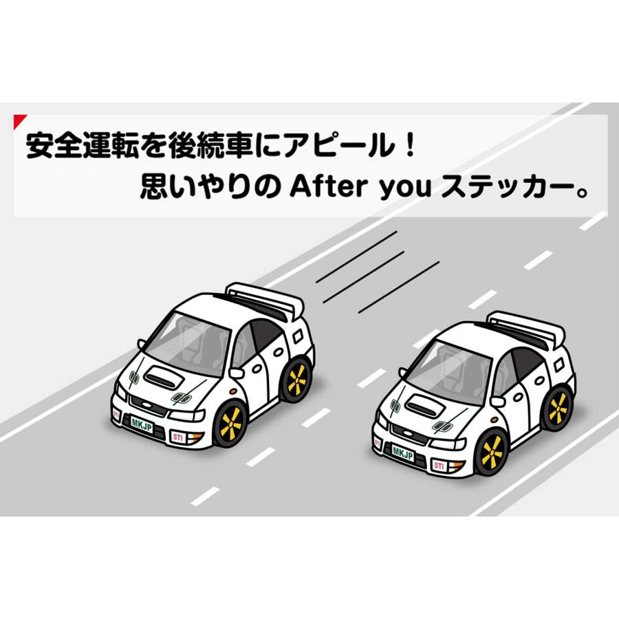 MKJP お先にどうぞステッカー 2枚入り スバル インプレッサ GC8 ゆう