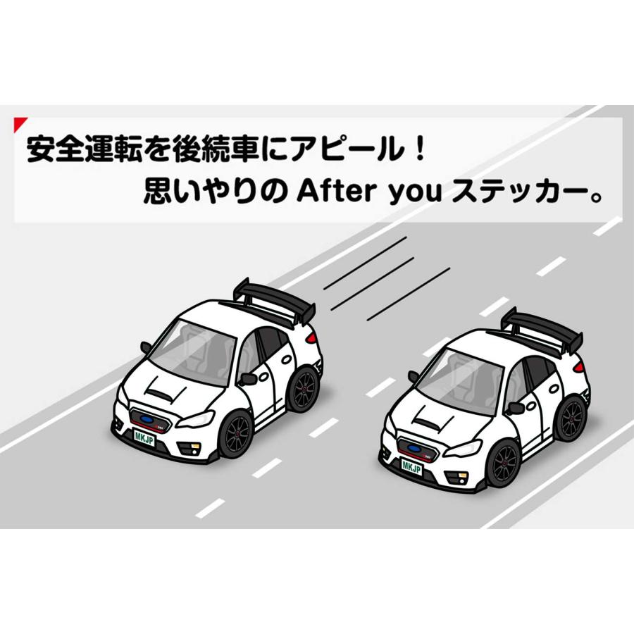 MKJP お先にどうぞステッカー 2枚入り スバル WRX STI S207 ゆうメール