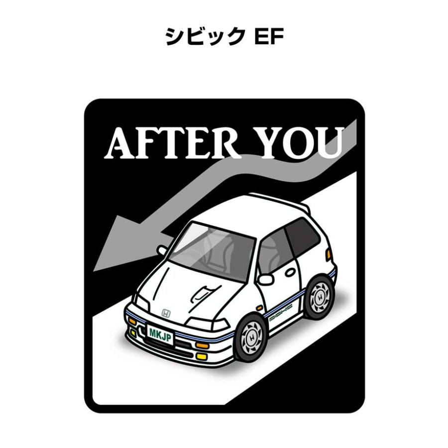 MKJP お先にどうぞステッカー 2枚入り ホンダ シビック EF ゆうメール