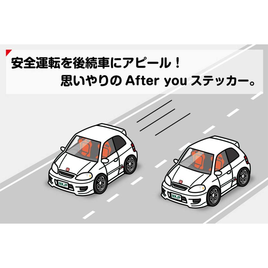 MKJP お先にどうぞステッカー 2枚入り ホンダ シビックタイプR MKJP お先にどうぞステッカー 2枚入り ホンダ シビックタイプR
